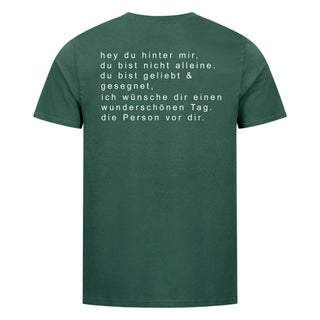 Hey du Shirt Backprint Detailansicht, Mountain Movers christliche Streetwear