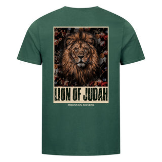 Lion of Judah Retro Shirt Backprint Detailansicht, Mountain Movers christliche Streetwear