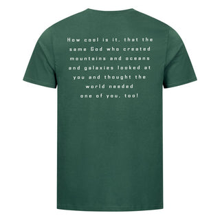 How cool Shirt Backprint Detailansicht, Mountain Movers christliche Streetwear