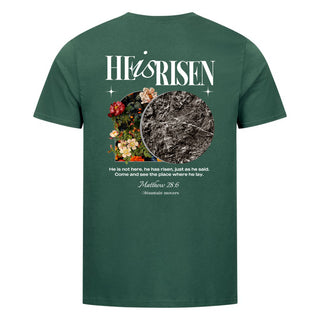 He is Risen Flower Grave Shirt BackPrint