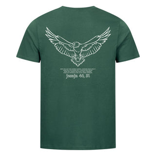 Adler Shirt Backprint Detailansicht, Mountain Movers christliche Streetwear