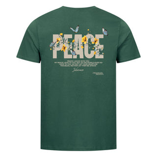 Peace Flower Shirt Detailansicht, Mountain Movers christliche Streetwear