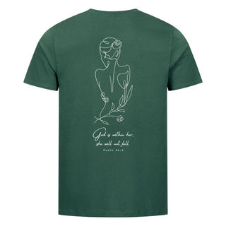God is within her Lineart Shirt Backprint