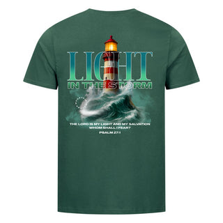 God as Our Light and Salvation Shirt Backprint Detailansicht, Mountain Movers christliche Streetwear