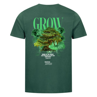 Grow Streetwear Unisex Shirt BackPrint Detailansicht, Mountain Movers christliche Streetwear