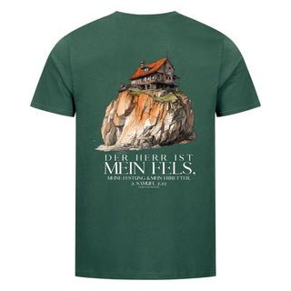 Der Herr ist mein Fels Shirt BackPrint Detailansicht, Mountain Movers christliche Streetwear