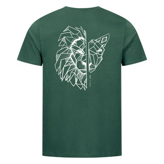 Lion x Lamb Shirt Backprint Detailansicht, Mountain Movers christliche Streetwear