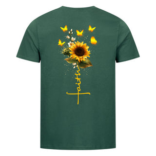 Faith Sunflower Detailansicht, Mountain Movers christliche Streetwear