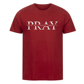 Pray for it Shirt Detailansicht, Mountain Movers christliche Streetwear