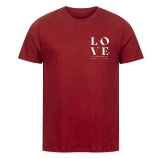 Alles geschehe in Liebe Shirt Detailansicht, Mountain Movers christliche Streetwear