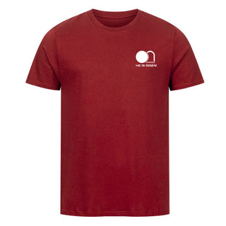 He is Risen Shirt Detailansicht, Mountain Movers christliche Streetwear