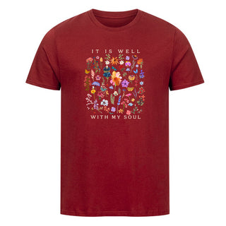 It is Well (Flowers) Shirt Detailansicht, Mountain Movers christliche Streetwear