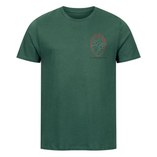 Let my Heart burn for Jesus Shirt Detailansicht, Mountain Movers christliche Streetwear