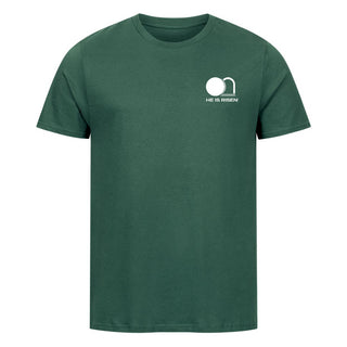 He is Risen Shirt Detailansicht, Mountain Movers christliche Streetwear