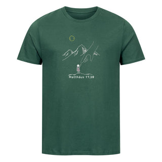 Berge versetzen Shirt Detailansicht, Mountain Movers christliche Streetwear