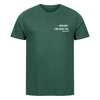 Fear not Minimalistic Shirt Detailansicht, Mountain Movers christliche Streetwear