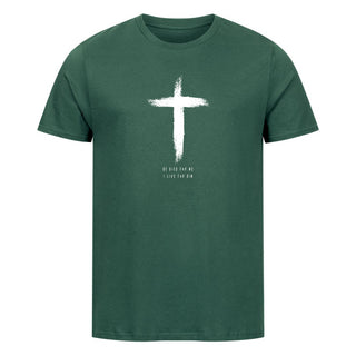 He Died Shirt Detailansicht, Mountain Movers christliche Streetwear
