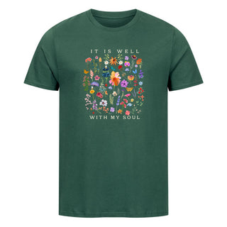 It is Well (Flowers) Shirt Detailansicht, Mountain Movers christliche Streetwear