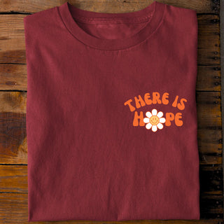 There is hope Shirt Detailansicht, Mountain Movers christliche Streetwear