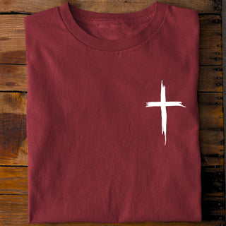 Painted Cross T-Shirt Rückansicht, Mountain Movers