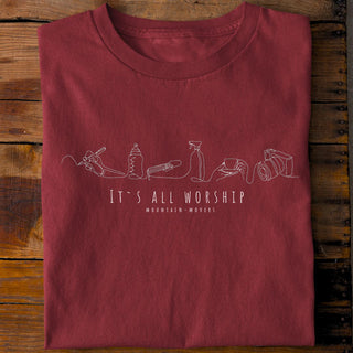 It´s all worship Shirt Detailansicht, Mountain Movers christliche Streetwear