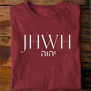 JHWH Shirt Detailansicht, Mountain Movers christliche Streetwear