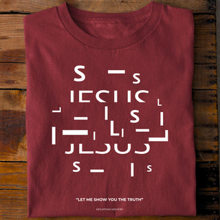 The Truth Shirt Detailansicht, Mountain Movers christliche Streetwear