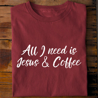 Jesus and Coffee Shirt Detailansicht, Mountain Movers christliche Streetwear