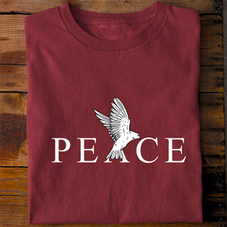 Peace Shirt Detailansicht, Mountain Movers christliche Streetwear