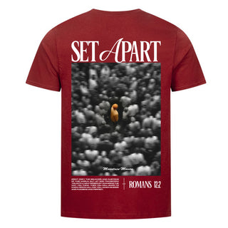 Set Apart Shirt Backprint Variante, Mountain Movers christliches Design
