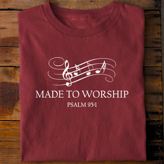 Made to Worship Shirt Detailansicht, Mountain Movers christliche Streetwear