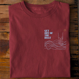 Get out of the Boat Shirt Detailansicht, Mountain Movers christliche Streetwear