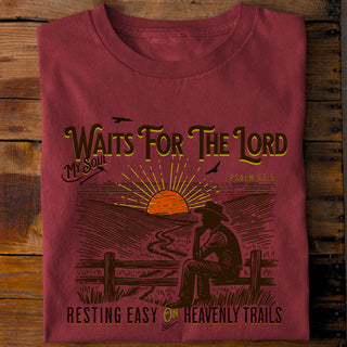 My Soul waits for the Lord Shirt Detailansicht, Mountain Movers christliche Streetwear