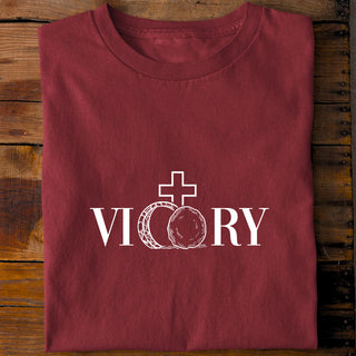 Victory Easter Shirt Detailansicht, Mountain Movers christliche Streetwear