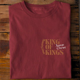 King of Kings Jesus Christ Shirt Detailansicht, Mountain Movers christliche Streetwear