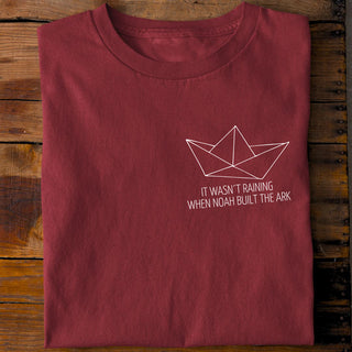 Not Raining Shirt Detailansicht, Mountain Movers christliche Streetwear