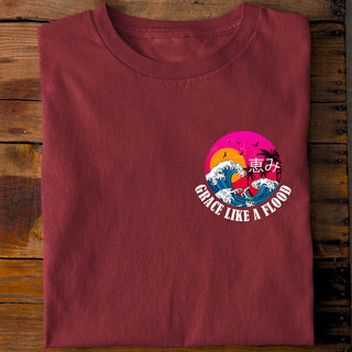 Grace like a Flood Shirt weiß, Mountain Movers christliche Streetwear