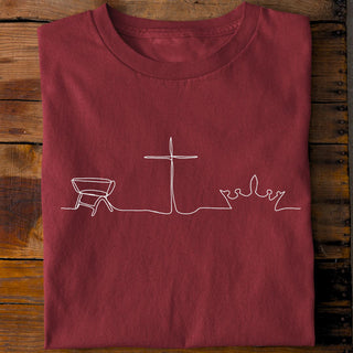 He changes everything Shirt Detailansicht, Mountain Movers christliche Streetwear