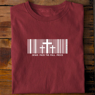 Jesus paid it all Shirt Detailansicht, Mountain Movers christliche Streetwear