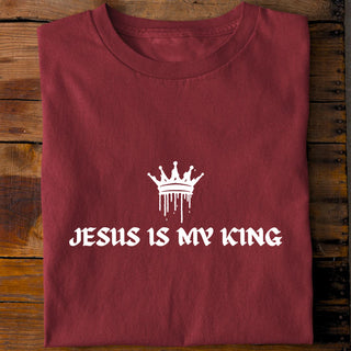 My King Shirt Detailansicht, Mountain Movers christliche Streetwear
