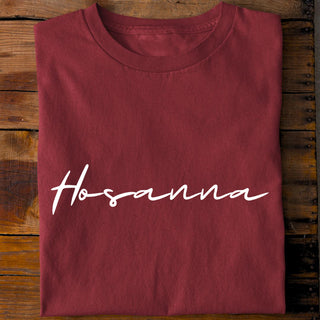 Hosanna Lineart Shirt Detailansicht, Mountain Movers christliche Streetwear