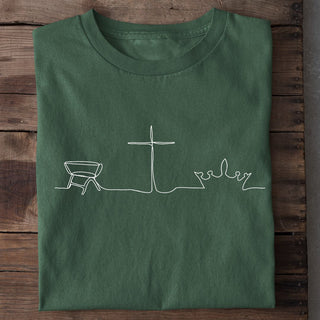 He changes everything Shirt Detailansicht, Mountain Movers christliche Streetwear