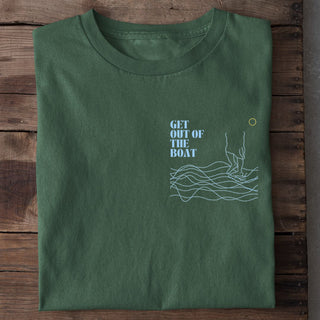 Get out of the Boat Shirt Detailansicht, Mountain Movers christliche Streetwear
