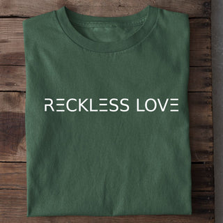 Reckless Love Shirt Detailansicht, Mountain Movers christliche Streetwear