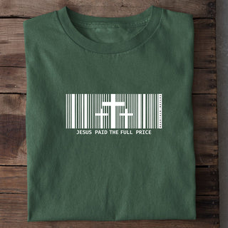 Jesus paid it all Shirt Detailansicht, Mountain Movers christliche Streetwear