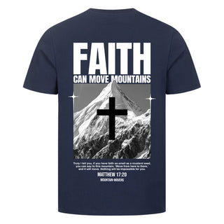 Power of Faith Shirt Backprint Detailansicht, Mountain Movers christliche Streetwear
