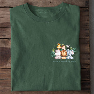 Saved by Noah Tierchen Shirt Detailansicht, Mountain Movers christliche Streetwear