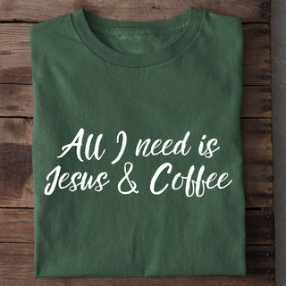 Jesus and Coffee Shirt Detailansicht, Mountain Movers christliche Streetwear