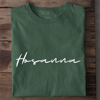Hosanna Lineart Shirt Detailansicht, Mountain Movers christliche Streetwear
