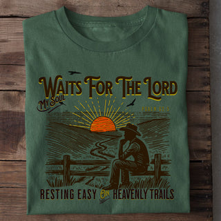 My Soul waits for the Lord Shirt Detailansicht, Mountain Movers christliche Streetwear